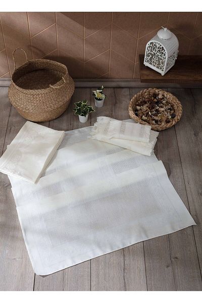 sarra Σετ 4 Φράντζα Etamin Bundle - Κρέμα