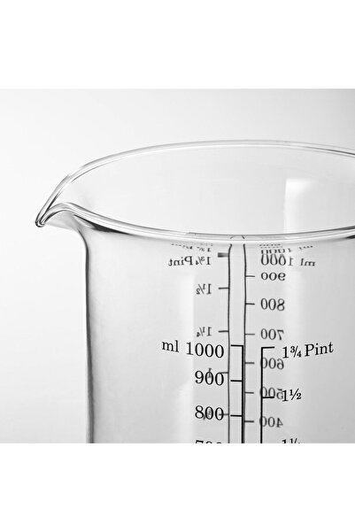 IKEA 1 Lt Measuring Cup Microwave Oven Resistant Glass