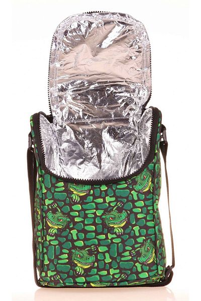 KAUKKO Boy's Green Dragon Feeding and Pen Holder Set - Large Thermal Insulated