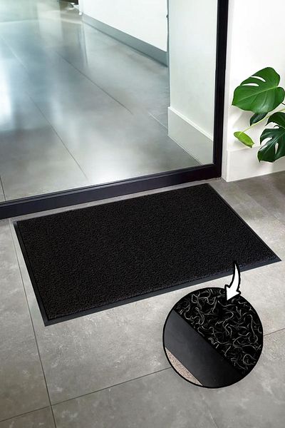 Paspas Yap Waterproof and Non-Slip Mat - Curly with Ramps, for Workplace, Apartment and Office