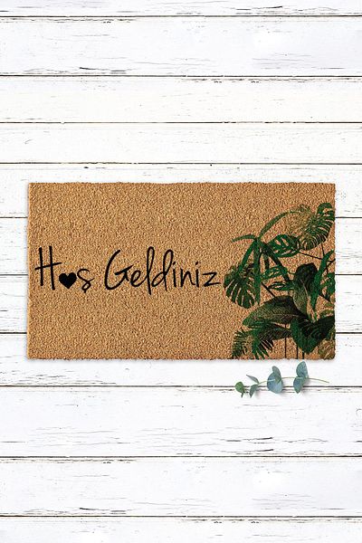 Paspas Yap Welcome Koko Doormat Exterior Door Mat Bristle Mat Home Door Entrance Mat Apartment Apartment Mat