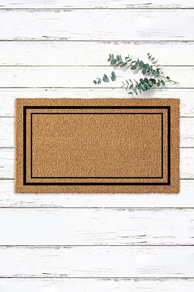 Paspas Yap Rectangular Shaped Plain Mat Koko Mat Bristle Mat Outside Door Mat Doorway Mat
