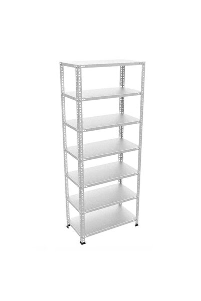 Rafistan 31x60x250 cm 7 Katlı Galvaniz Çelik Raf. Depo, Kiler, Dosya Rafı 0.7...