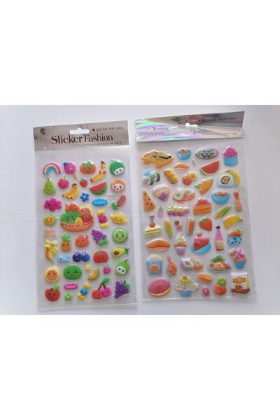 Airbrush Tattoo Set de autocolante pentru jocuri pentru copii, fructe și legume