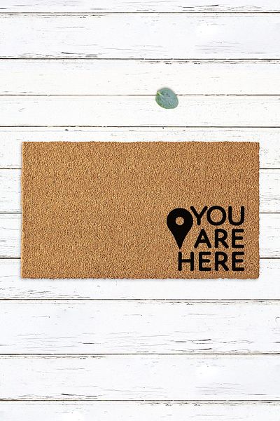 Paspas Yap You Are Here Position Door Mat Koko Mat for Home Door Mat Entrance Mat Bristle Mat