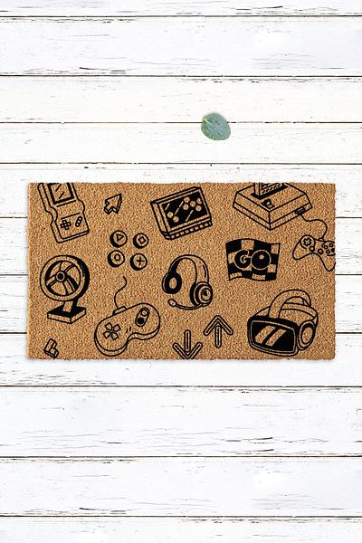Paspas Yap Video Game Gamer Teen Door Mat Koko Mat Entrance Mat