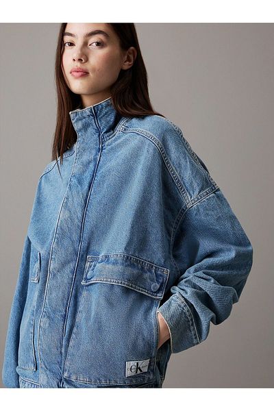 Calvin Klein Denim Women's Blue Long Sleeve Jacket - Daily Use J20J 224771 -1BJ
