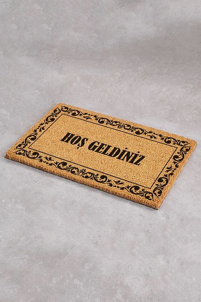 Paspas Yap Patterned Frame Door Front Exterior Door Mat