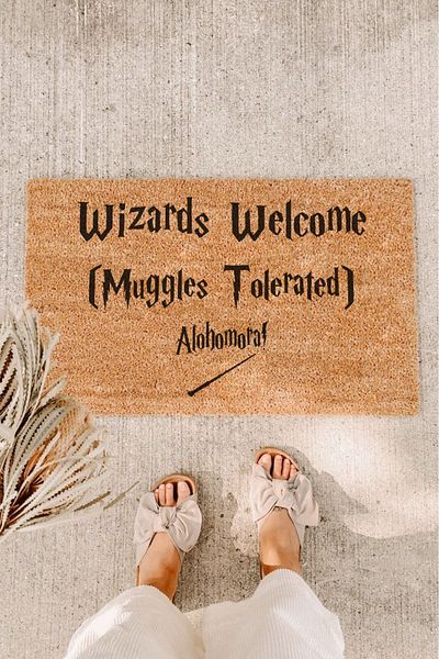 Paspas Yap Wizards Welcome Muggles Lord of the Rings Door Mat Koko Mat Home Mat Exterior Door Mat