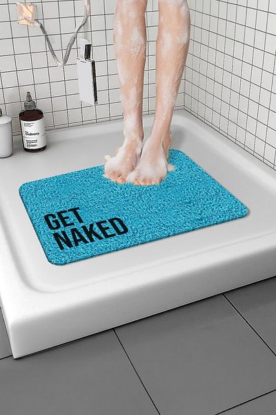 Paspas Yap Get Naked Bathroom Mat Non-Slip Mat Water Absorbent Wet Floor Ablution Mat Curly Mat 40x60 Cm