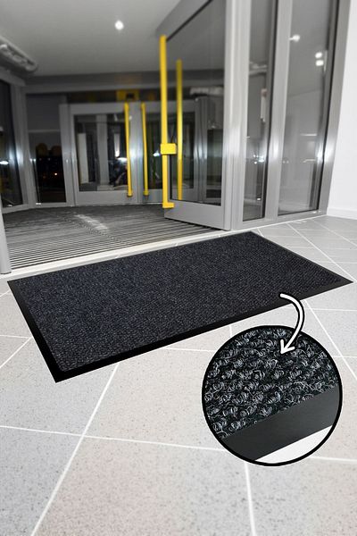 Paspas Yap Entrance Mat with Non-Slip Ramp - Dust, Humidity and Water Catching, for Apartment, Shop and Workplace