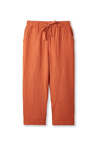 Petit Coral Kiremit Unisex Çocuk Müslin Pantolon