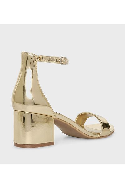 Steve Madden Gold Women's Block Heels Sandals