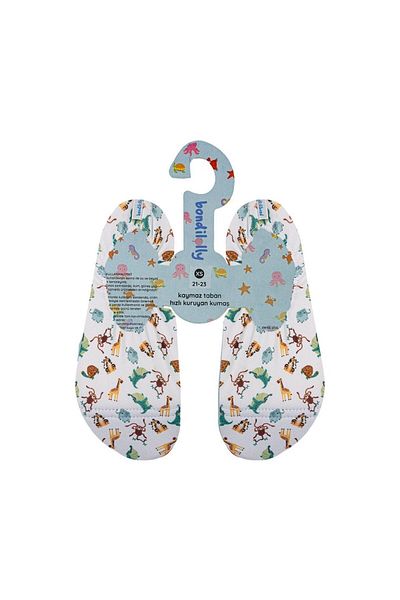 Bondilolly Pantofi de mare pentru copii anti-alunecare cu model Safari