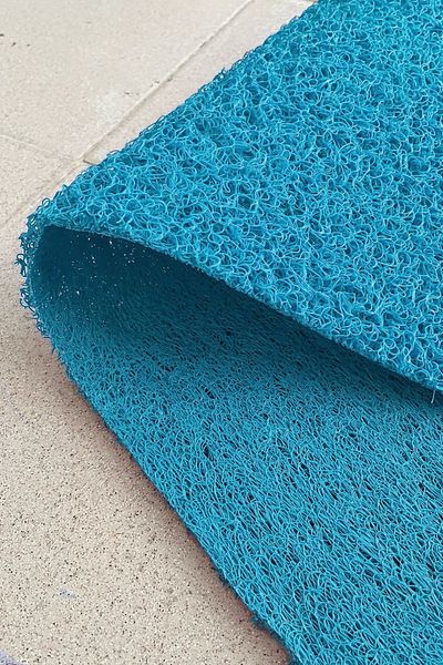 Paspas Yap Printed Curly Mat with Rectangular Frame Design - Workplace Door Mat