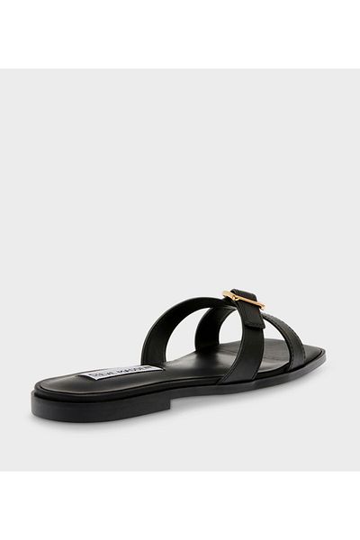 Steve Madden Black Women's Flat Sandals Sandals