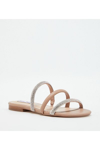 Steve Madden Beige Women's Flat Sandals Sandals