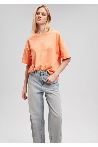 Mavi Oranžové tričko s logem Oversize / široký střih 1611593-84617