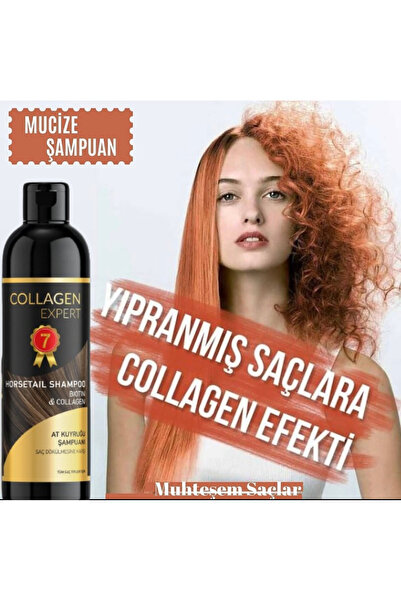 collagen expert Atkuyruğu & Collagen& Bıotın Hızlı Uzama, Yoğunlaştırıcı Saç Bakım Şampuanı 400 ml