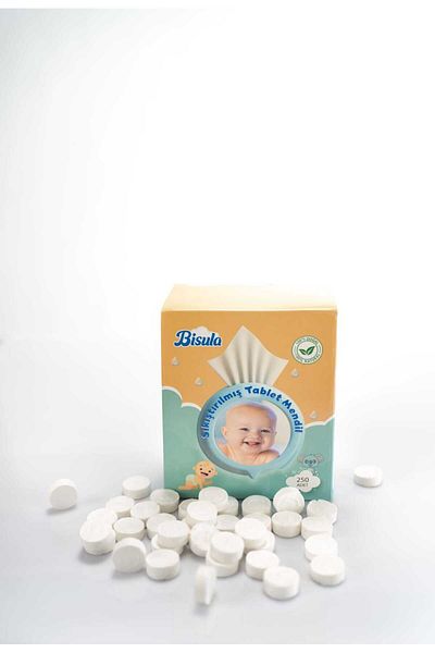 Bisula Sıkıştırılmış Tablet Mendil 250 Adet