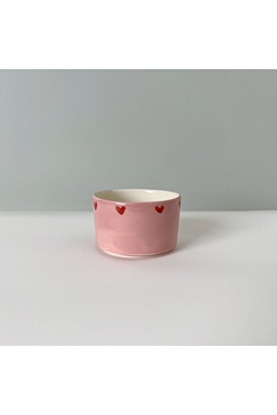 Atelier Enki Kalpli Pembe Kahve Fincanı
