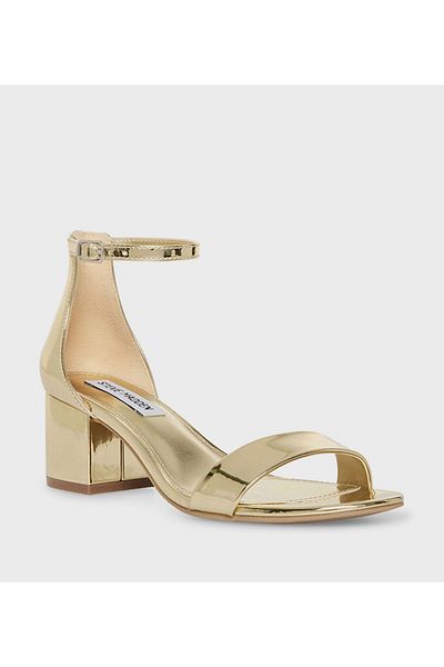 Steve Madden Gold Women's Block Heels Sandals