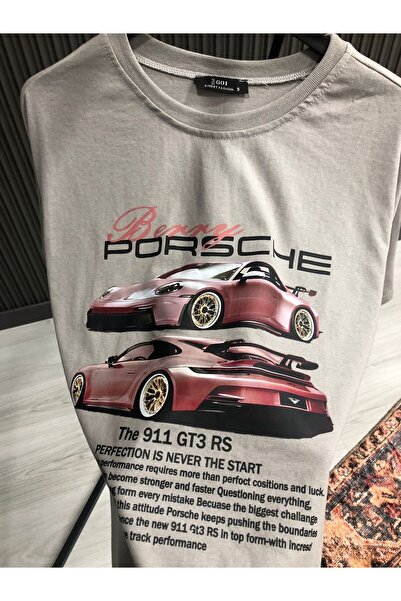 Shine Stone Ανδρικό μπλουζάκι με στάμπα Porsche - Πακέτο 3