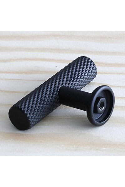 Badem10 Ντουλάπι συρταριού κουζίνας Doruk (PREMIUM) - Μαύρο μεταλλικό κουμπάκι