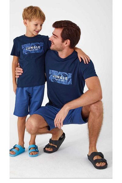 Arnetta Σετ σορτς από 100% βαμβάκι Father Son - Διαφορετικές τιμές