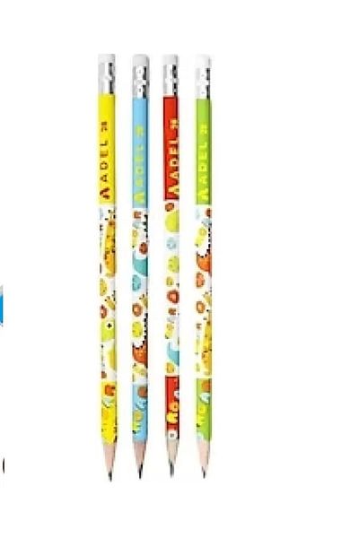 Adel 2B Pencil Slooth - 6 Pieces + K.Eras Gift