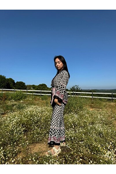 PANCAARTE GEOMETRIC PATTERN KIMONO SET