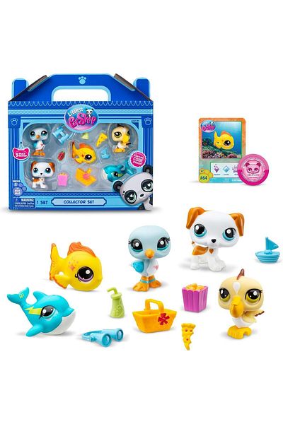 Littlest Pet Shop LPS Minis - Littlest Pet Shop Holiday Themed 5-Piece Figure Set