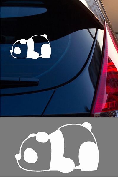 New Jargon Autocolant oficial pentru autocolante din sticlă pentru mașină, panda obosită, pentru computere, camioane, motociclete