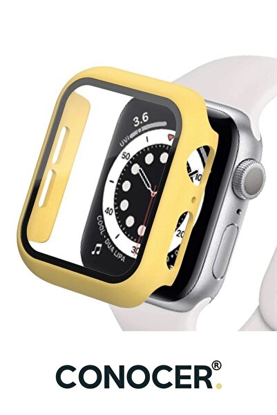 CONOCER Apple Watch 7-8 (41 MM) Uyumlu Kılıf Kasa Ve Ekran Koruyucu Yüksek Ka...