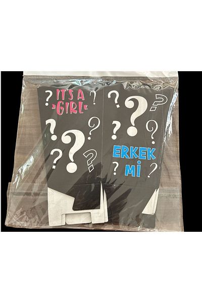partideyince Popcorn Corn Box - Gender Party Corn Box, Special Day IT'S A GIRL IT'S A BOY