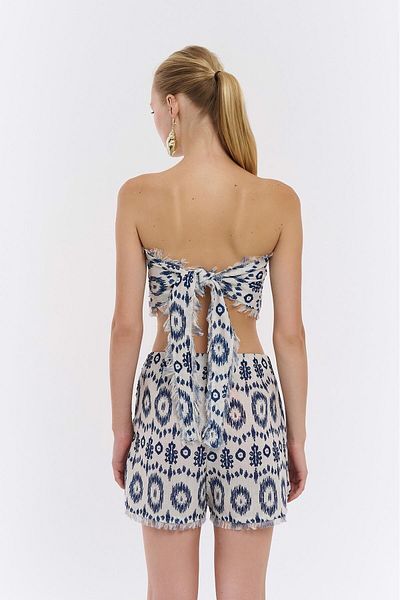 Quzu Crop Blouse - With Tie Detail