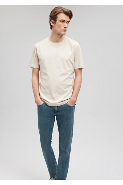 Mavi Bej Basic Tişört Regular Fit / Normal Kesim 0610251-86816