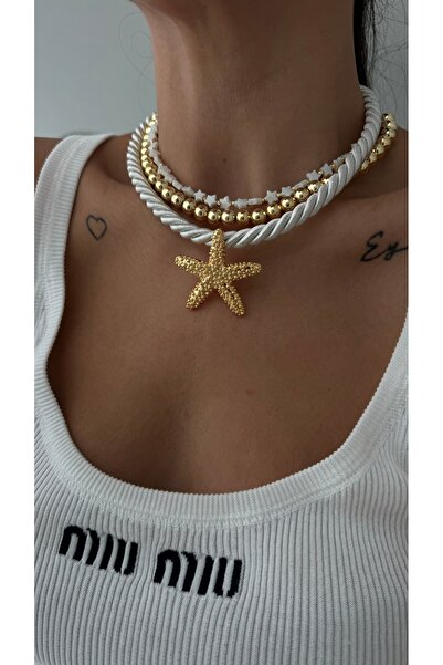 Vi store Çelik Summer Star 3’lü Kolye set