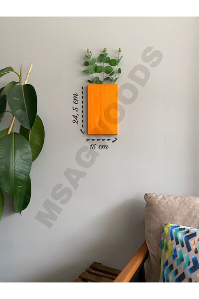 MSAĞWOODS تصميم وعاء زهور خشبي مطبخ حمام حديقة شتوية زهرة اصطناعية شرفة هدية منزلية مهر بوهيمي ريفي