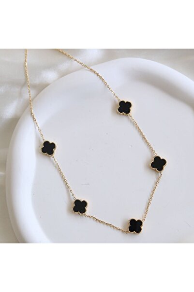 Takıcan Black Mother of Pearl Necklace