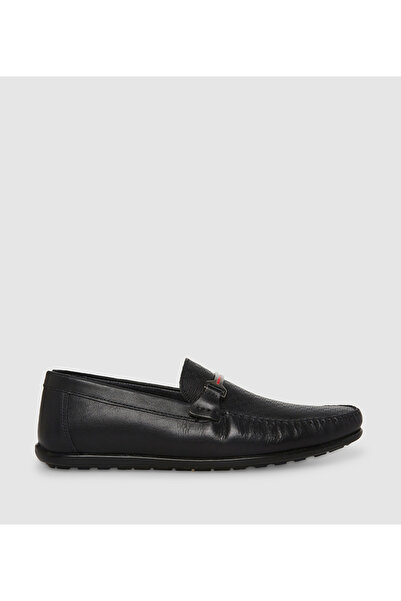 Steve Madden black men's driving-casual shoes