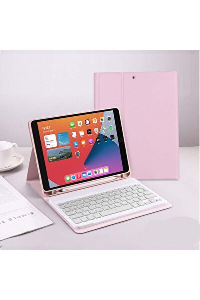 TEKNETSTORE Apple Ipad 10. Nesil 10.9 inç 2022 Uyumlu Bluetooth Klavyeli Kılı...