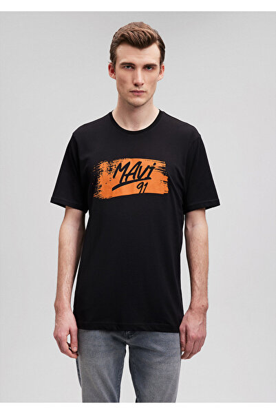 Mavi 91 Printed Black T-Shirt Regular Fit / Regular Fit0612003-900