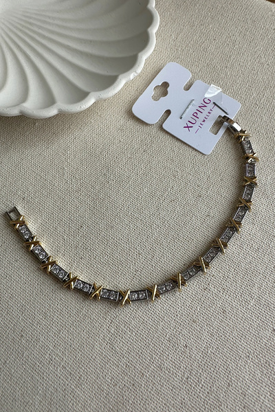 MODA Caprea Çelik 18 Cm Xuping X Kadın Bileklik Kararmaz Kadın Bileklik