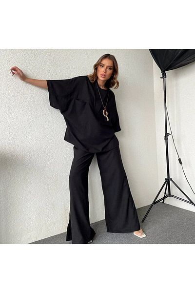 İLKCET MODA Pamut női szett nyaklánc ajándékkal