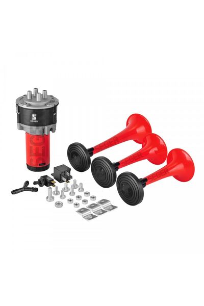 Seger Kendinden Kompresörlü Arap Korna - 3 Borulu Arap Korna - Motorlu Arap Korna 24 Volt