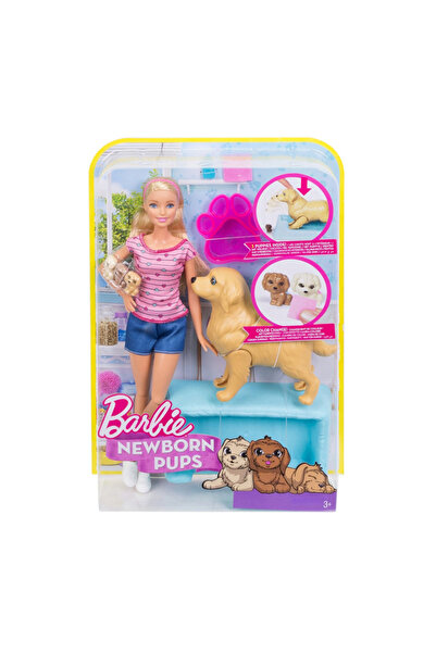 SepetinBurada Barbie Köpekli Yataklı Mini Yavru Köpek Oyun Seti