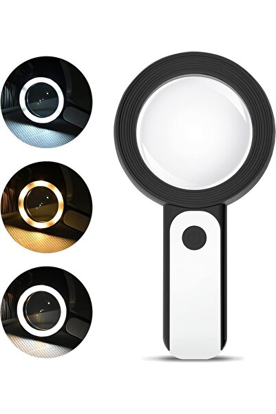 Tahtakale Dünyası 30X 18 led ışıklı el büyüteci çok yakın gösteren okuma yakı...