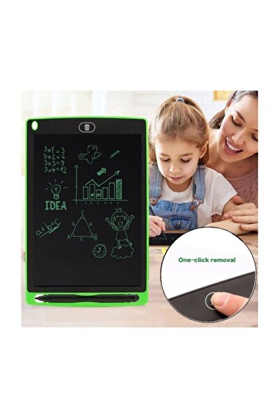 Genel Markalar Yazılıp Silinebilen Yazı Tableti 8,5 Inç Manyetik Tablet Yeşil