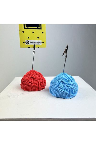 Melouro Ball Tuber Note Holder Set of 2 (Coral - Light Blue)